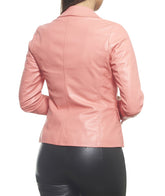 Women Genuine Leather Blazer Coat WB 46 SkinOutfit
